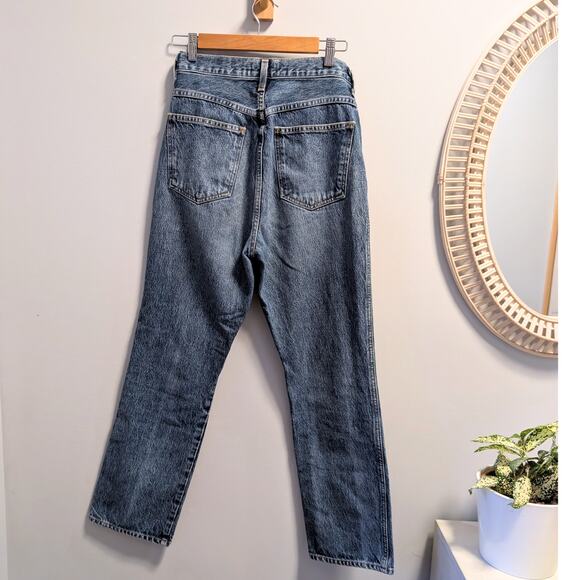 AGOLDE Pinch Waist Jeans High Rise Kick Flare Placebo Blue A095-811 Size 27 - Picture 3 of 6